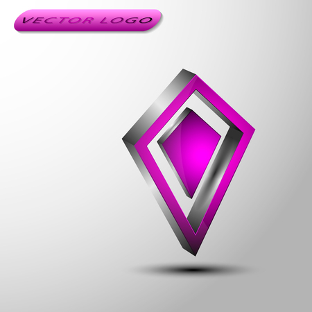 The vector 3d dimond.のイラスト素材