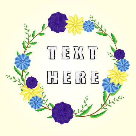 A vector decoration frame. Water color brushes isolated on plain background.のイラスト素材