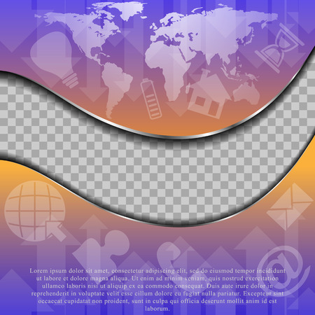 The vector template brochureのイラスト素材