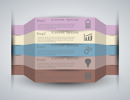 The vector info graphic with different symbolsのイラスト素材