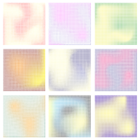 Set of colored halftone texturesのイラスト素材