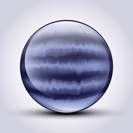 The vector realistic 3d sphere.Vibrant color.Fluid design for you projectのイラスト素材