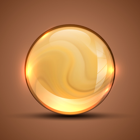 The vector realistic 3d sphere.Vibrant color.Fluid design for you projectのイラスト素材