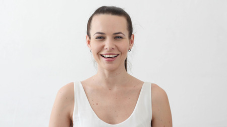 Portrait of Smiling Beautiful Woman in Designer Office