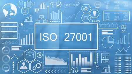 ISO 27001, Animated Typographyの写真素材