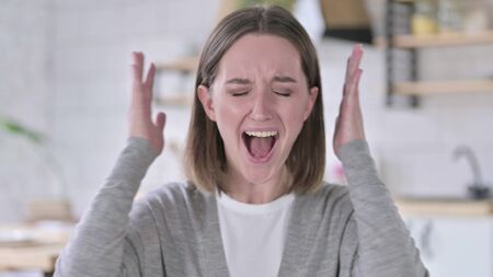 Young Woman Screaming Loud