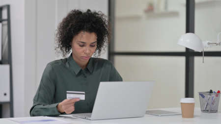 African Woman Shopping Online, Payment
