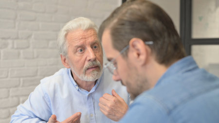 Businessman Talking with Businessman, Discussion