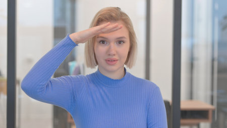 Portrait of Young Woman Searching New Opportunity