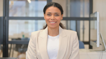 Portrait of Smiling African Business Woman