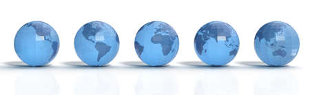 Globe Time Zone 3D Modelの写真素材