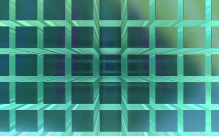3d render of abstract background with cubes. Computer generated image.の写真素材