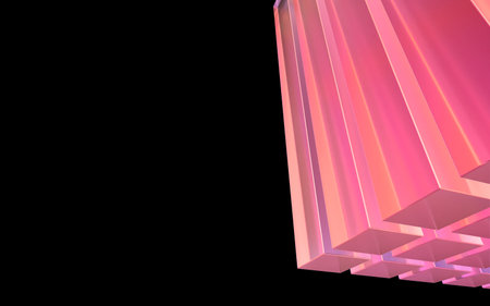 3d render of abstract background with cubes. Computer generated image.の写真素材