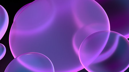 Fluid shapes. Abstract background. 3D rendered illustration.の写真素材