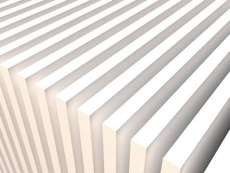 Abstract geometric striped background. 3d rendering, 3d illustration. 3D illustration of a tunnel made up of countless boardsの写真素材