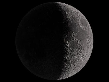 Moon closeup showing the detail of the lunar surface. This image furnished by NASAの写真素材