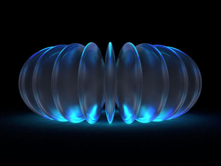 3d render, abstract background, pink flower petals, design element Photorealistic 3D illustration of a circular arrangement of lenses illuminated by fantastic lightの写真素材