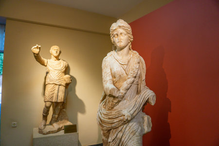 Messene, Greece, 20 June 2021: Archaeological findings in the archaeological site of Ancient Messene in Messenia, Greeceのeditorial素材