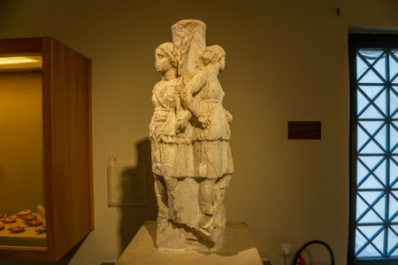 Messene, Greece, 20 June 2021: Archaeological findings in the archaeological site of Ancient Messene in Messenia, Greeceのeditorial素材