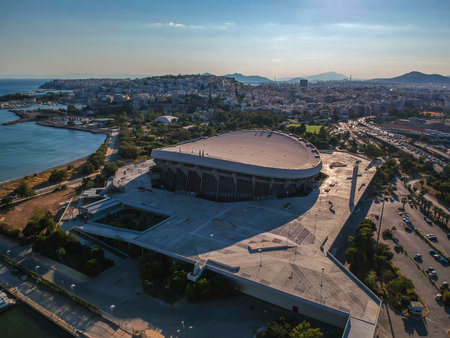 The Peace and Friendship Stadium commonly known by its acronym SEF is a multi-purpose indoor arena that is located in Piraeus, Greeceのeditorial素材