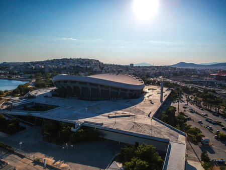 The Peace and Friendship Stadium commonly known by its acronym SEF is a multi-purpose indoor arena that is located in Piraeus, Greeceのeditorial素材