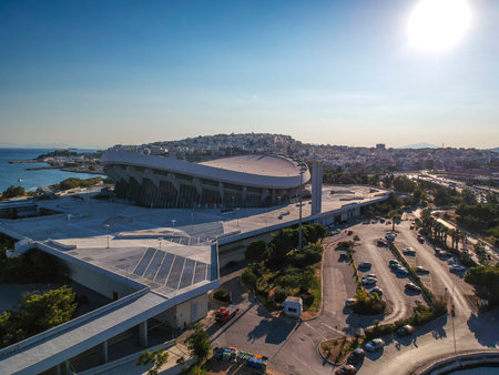 The Peace and Friendship Stadium commonly known by its acronym SEF is a multi-purpose indoor arena that is located in Piraeus, Greeceのeditorial素材