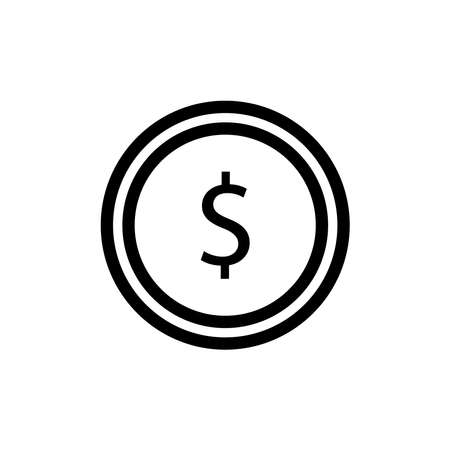 Money icon cash. vector illustration. Color editable. Simple style and isolated on a blank background.のイラスト素材
