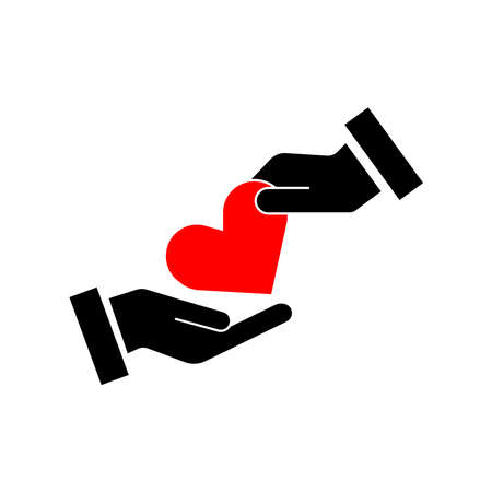 Collection of Heart icon, Vector illustration symbol of Love Icon flat style modern design Isolated on Blank Background.のイラスト素材