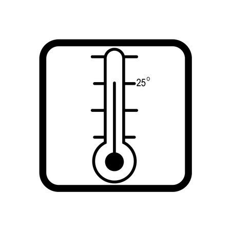 Store at a temperature of 20 degrees. Vector illustration of temperature requirement symbol on pack, isolated on blank background that can be edited and changed color. Perfect for code on packaging.のイラスト素材