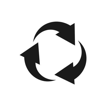 Recycle icon vector set. Best recycle symbol. Isolated on a blank background. Can be edited and changed colors.のイラスト素材