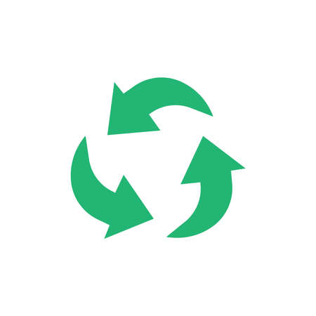 Recycle icon vector. Best recycle symbol. Isolated on a blank background. Can be edited and changed colors.のイラスト素材
