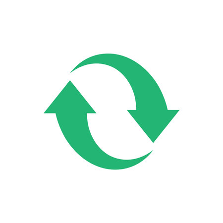 Recycle icon vector. Best recycle symbol. Isolated on a blank background. Can be edited and changed colors.のイラスト素材