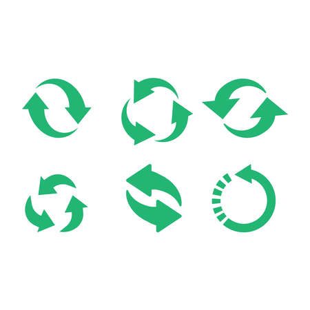 Recycle icon vector. Best recycle symbol. Isolated on a blank background. Can be edited and changed colors.のイラスト素材