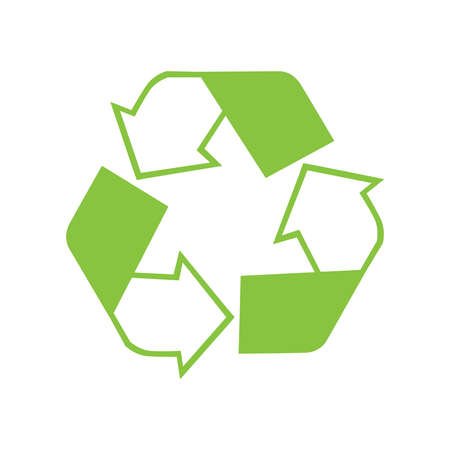 Recycle icon vector. Best recycle symbol. Isolated on a blank background. Can be edited and changed colors.のイラスト素材