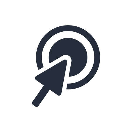 Pointer cursor icons vector ilustration. Computer web arrows mouse cursors and clicking line pointer cursor selecting. Pointer  and arrow vector isolated icons.のイラスト素材