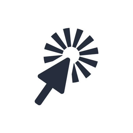 Pointer cursor icons vector ilustration. Computer web arrows mouse cursors and clicking line pointer cursor selecting. Pointer  and arrow vector isolated icons.のイラスト素材