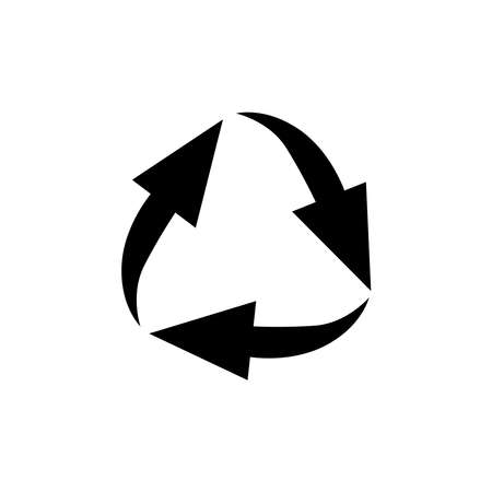 Recycle icon vector set. Best recycle symbol. Isolated on a blank background. Can be edited and changed colors.のイラスト素材
