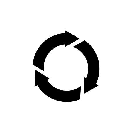 Recycle icon vector set. Best recycle symbol. Isolated on a blank background. Can be edited and changed colors.のイラスト素材