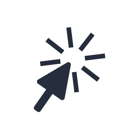 Pointer cursor icons vector ilustration. Computer web arrows mouse cursors and clicking line pointer cursor selecting. Pointer  and arrow vector isolated icons.のイラスト素材