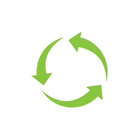 Recycle icon vector. Best recycle symbol. Isolated on a blank background. Can be edited and changed colors.のイラスト素材