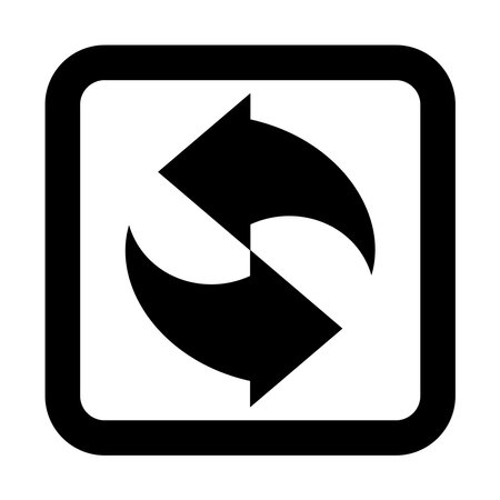 Arrow icon. recycling recurrence, renewal, reload vector illustration. Simple style and isolated on a blank background. Color editable.のイラスト素材
