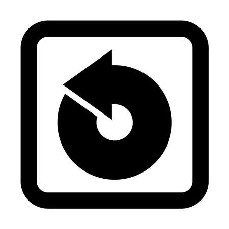 Arrow icon. recycling recurrence, renewal, reload vector illustration. Simple style and isolated on a blank background. Color editable.のイラスト素材