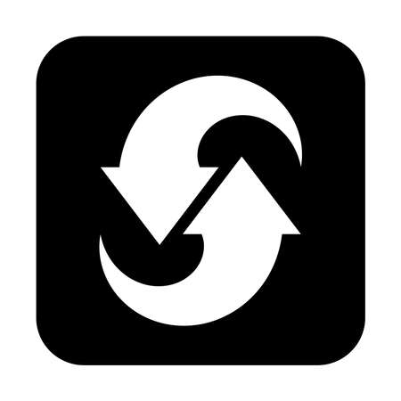 Arrow icon. recycling recurrence, renewal, reload vector illustration. Simple style and isolated on a blank background. Color editable.のイラスト素材