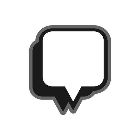 Collection of chat and Spech Bubble or voice icons. Isolated vector illustration on a blank background that can be edited and changed color.のイラスト素材