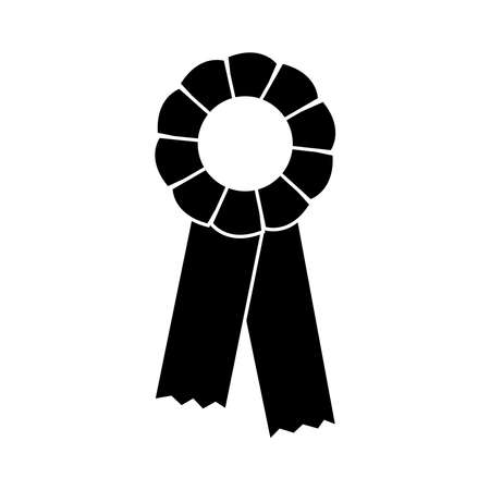 Approved or certified medal icon vector illustration flat style in trendy design. Vector illustration color editable isolated on blank background.のイラスト素材
