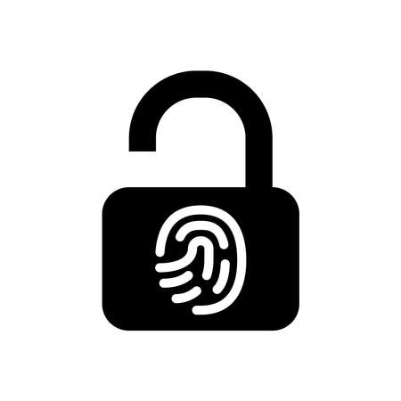Protection icon vector. Padlock icon. Vector illustration isolated on a blank background that can be edited and replaced with color.のイラスト素材
