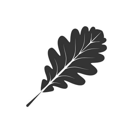 Leave icon. Illustration of autumn or dry season, with signs of fallen leaves. Isolated on a blank background which can be edited and changed colors.のイラスト素材