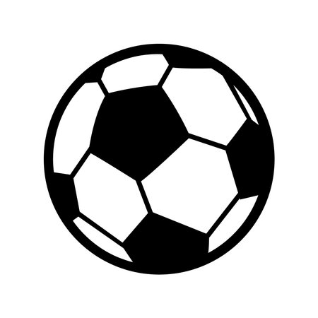 Soccer. Vector illustration of a ball. Isolated on a blank, editable background.のイラスト素材