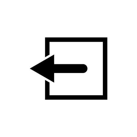 Back button. Arrow icon. recycle repeat, update, reload vector illustration. Button for application. Simple and isolated style on a blank background. Colors can be edited.のイラスト素材