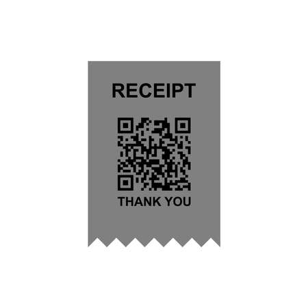 QR code. For smartphone scanning. Practical and modern payment methods. Isolated on a blank, editable and changeable background.のイラスト素材